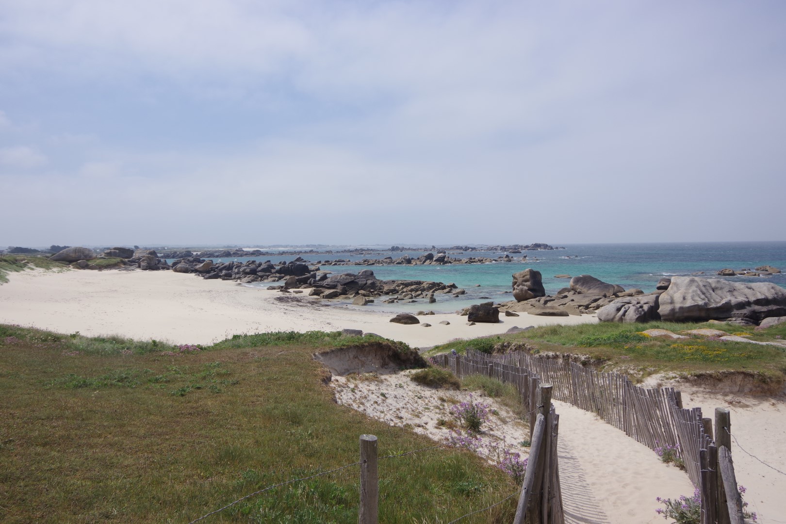 Blick auf den Strand in Meneham