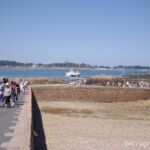 &Icirc;le de Br&eacute;hat - Anleger bei Ebbe