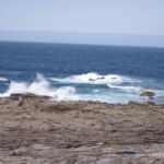 Bewegtes Meer an der Ile-Grande