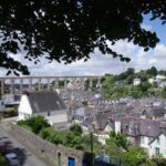 Blick auf Morlaix vom Square de Chateau