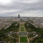 Blick vom Eiffelturm auf die Champs de Mars