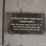 Danktafel Kanadische Luftwaffe im Tunnel zum Plage Bonaparte